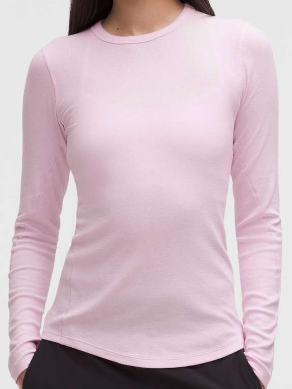 Lululemon Pink Hold Tight Long-Sleeve Shirt size 6